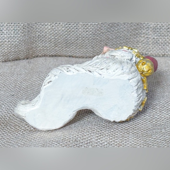 Vintage Santa Claus Resin Taper Candle Holder Christmas St Nick Rustic Farmhouse - Picture 7 of 8